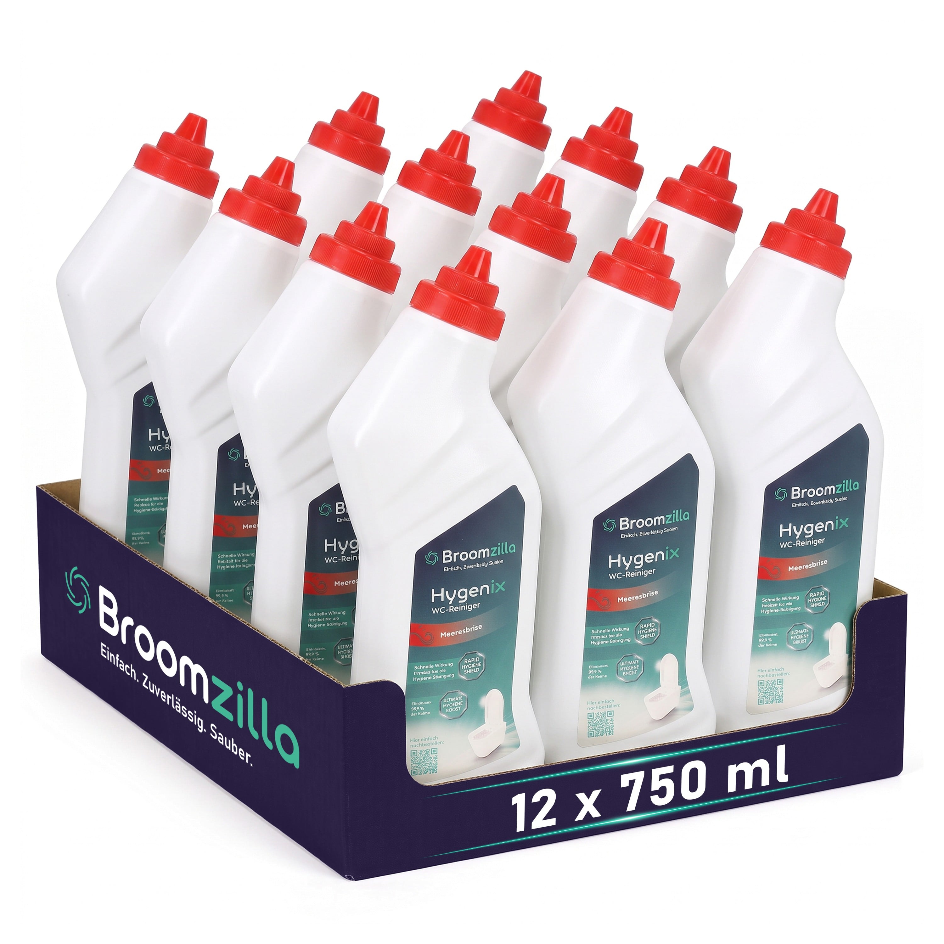 Broomzilla WC-Reiniger Hygenix Ocean Fresh 750 ml (12er-Pack)