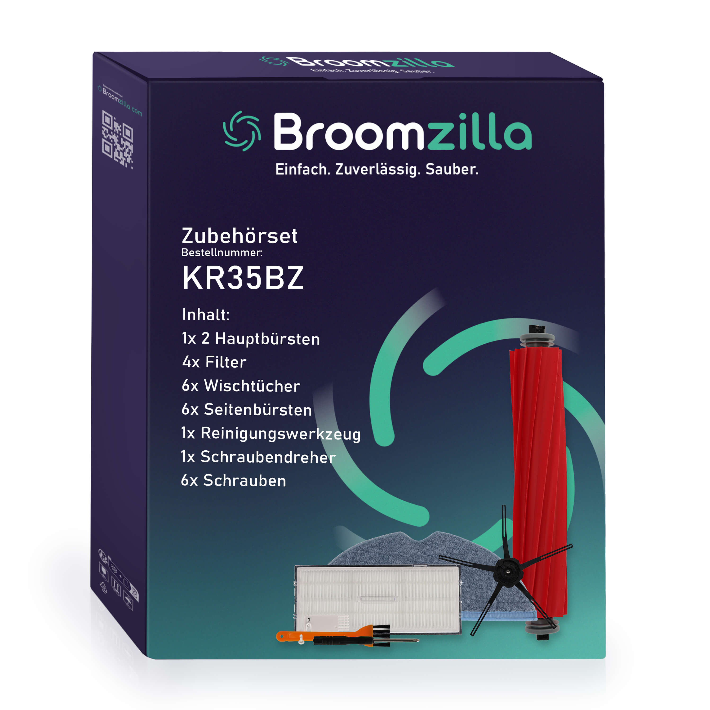 Broomzilla Zubehörset kompatibel zu Roborock S7 Serie