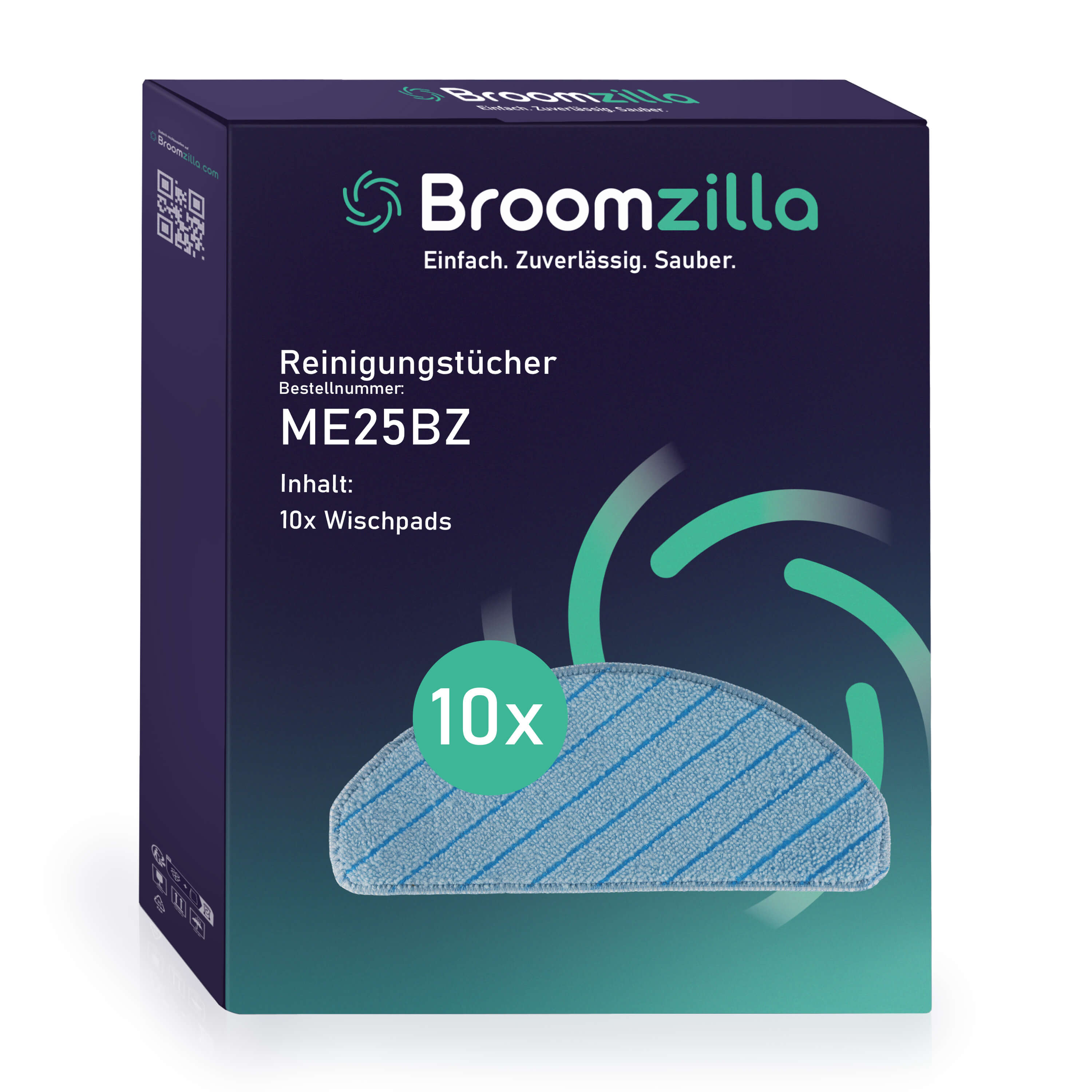 Broomzilla Reinigungstücher kompatibel zu Ecovacs Deebot Ozmo T8/N8/T9