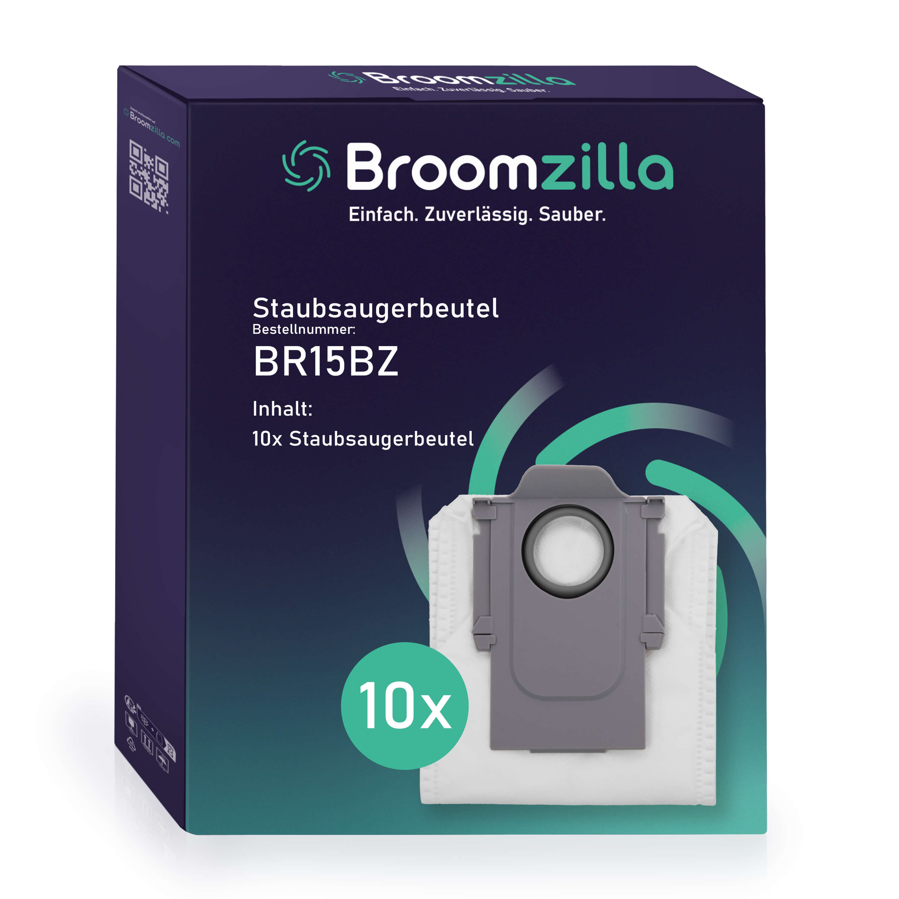 Broomzilla Staubsaugerbeutel kompatibel zu Roborock P10/Q Revo