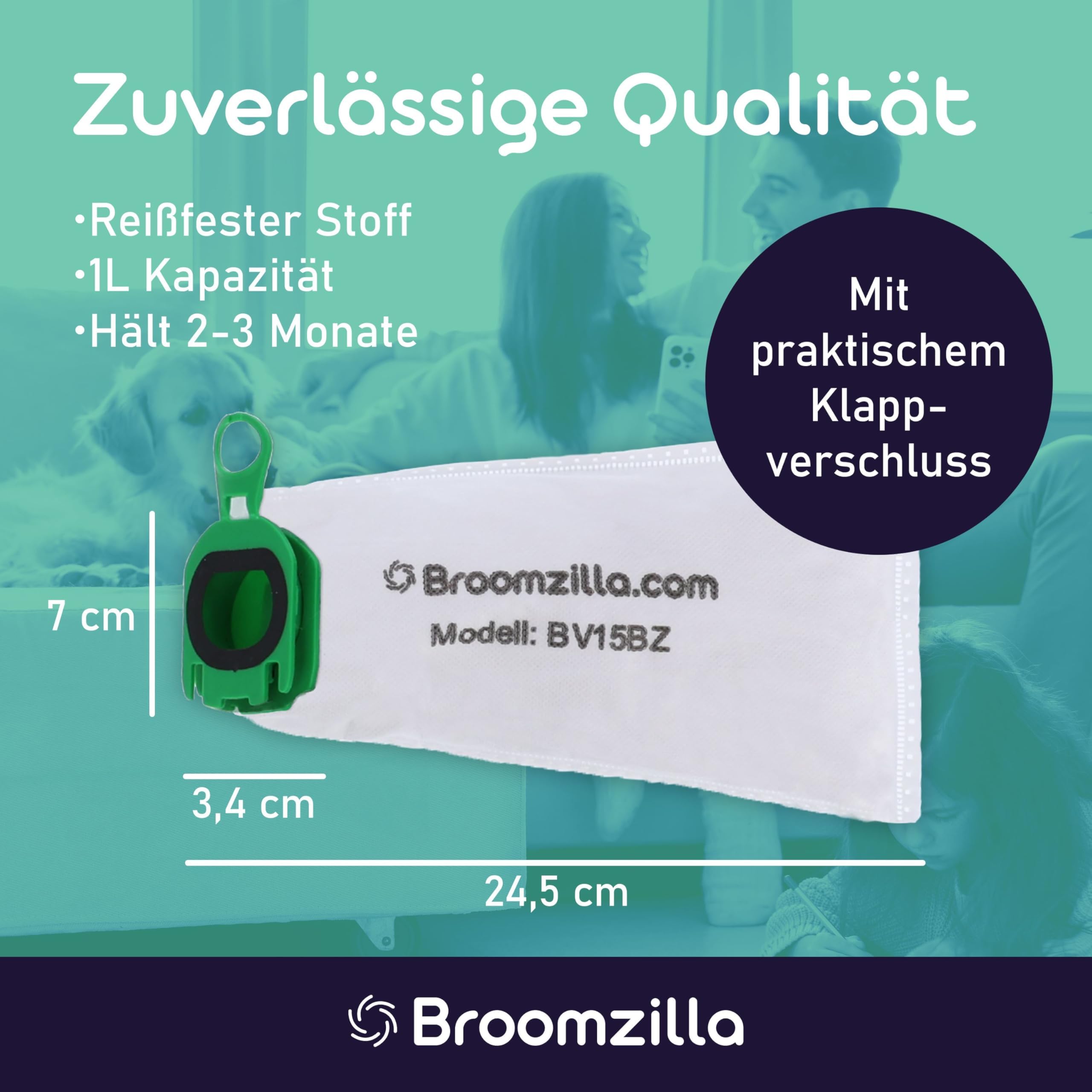 Broomzilla Staubsaugerbeutel kompatibel zu Vorwerk Kobold VB100/FP100 Bild 3