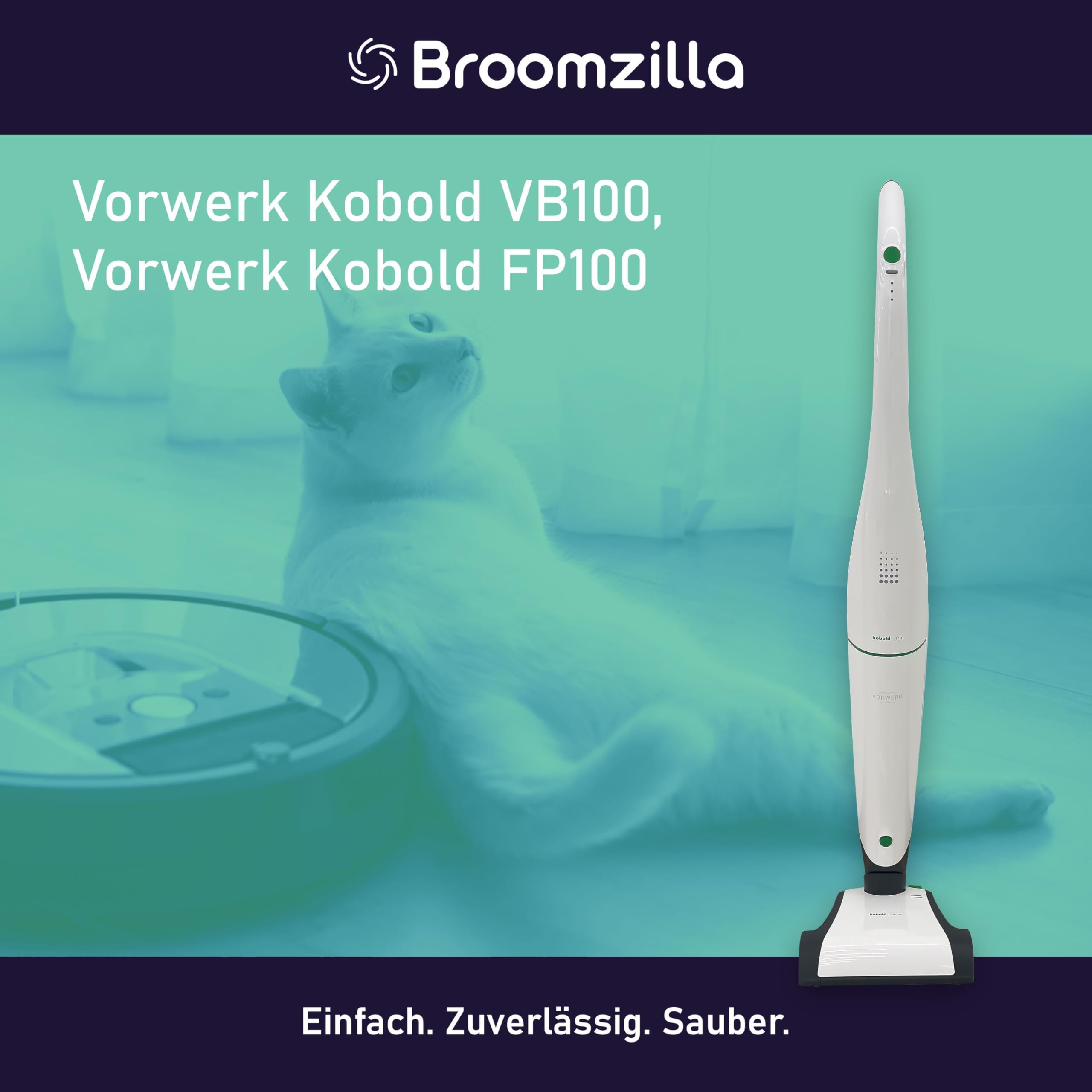 Broomzilla Staubsaugerbeutel kompatibel zu Vorwerk Kobold VB100/FP100 Bild 2