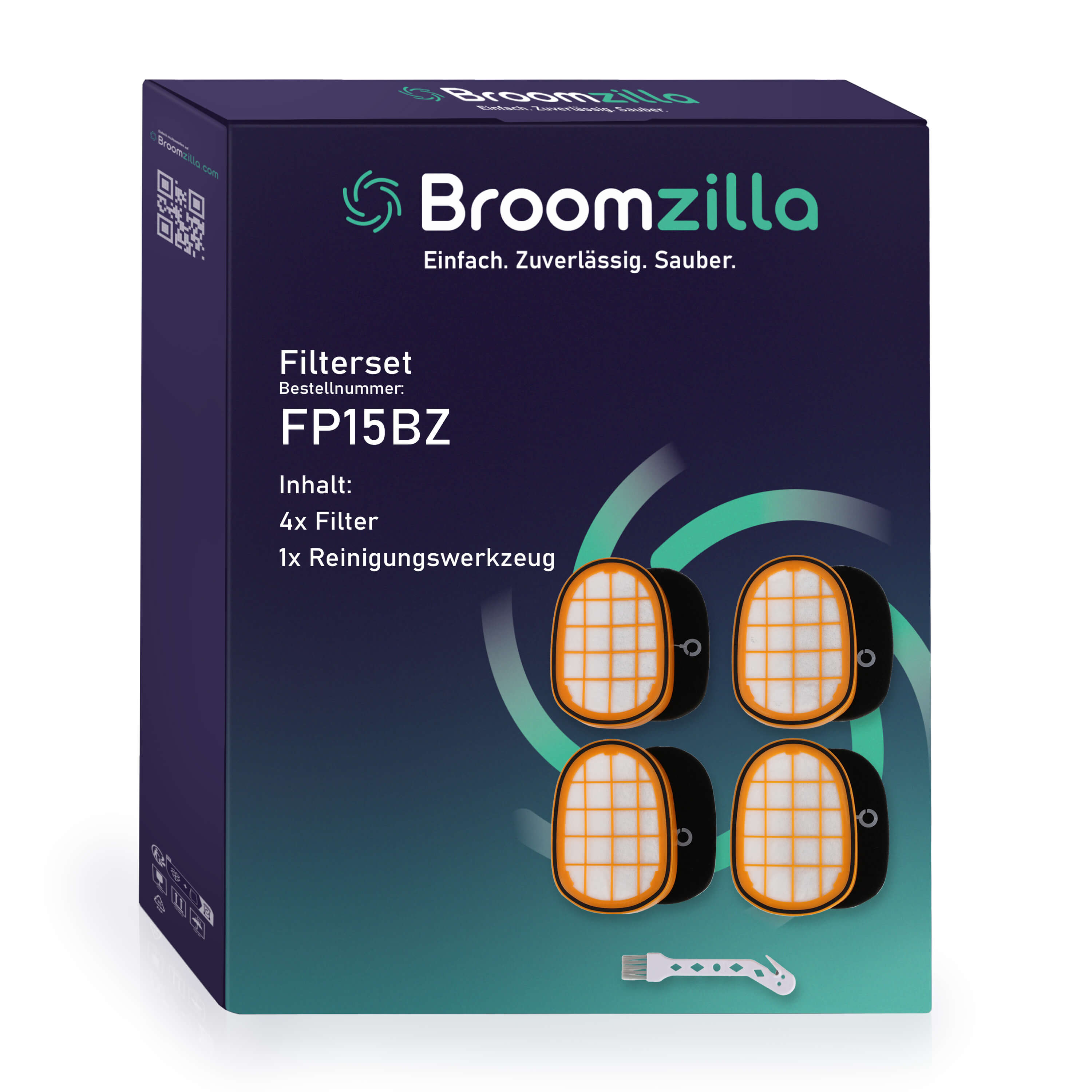 Broomzilla Filterset kompatibel zu Philips SpeedPro Max 6000/7000/8000 4x