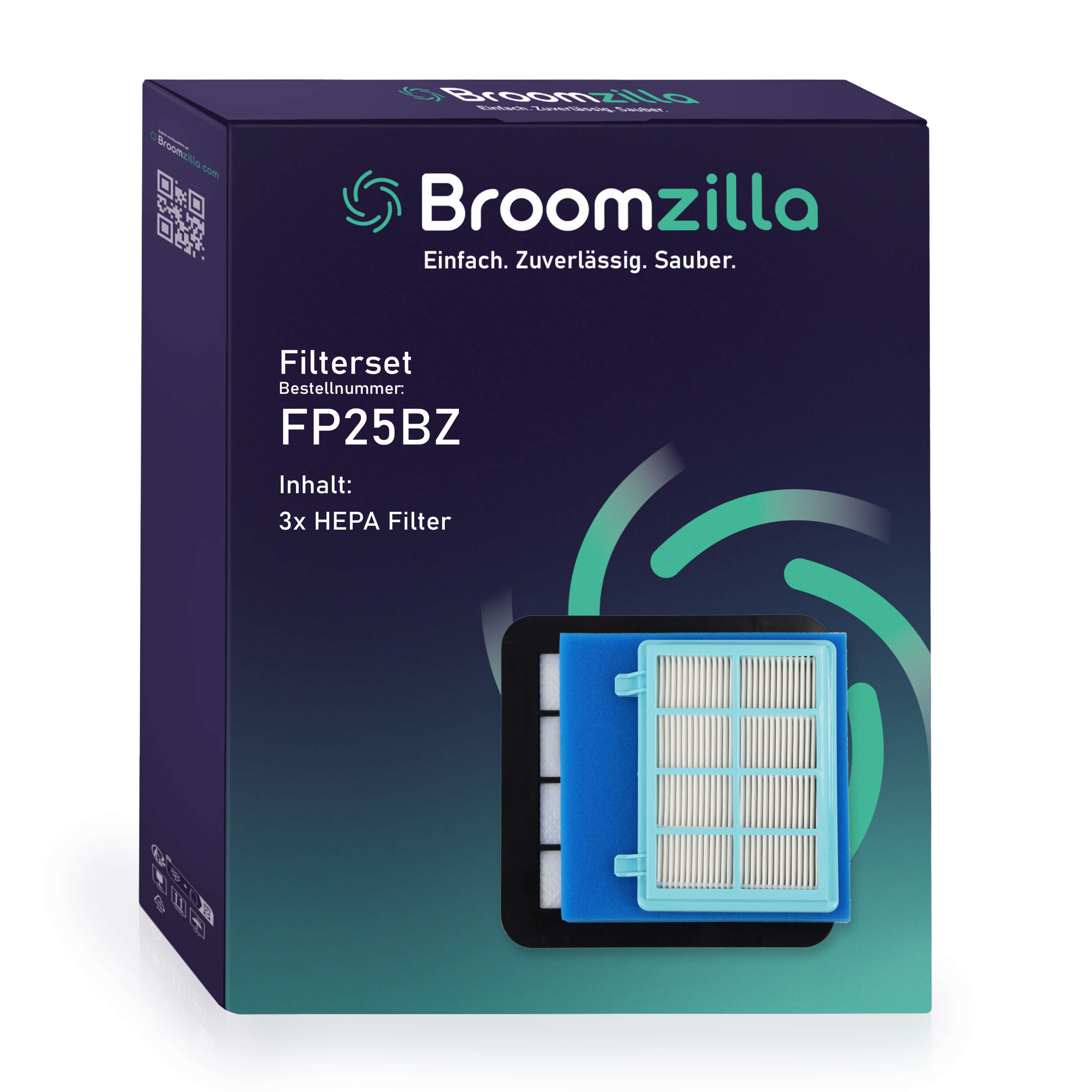 Broomzilla Filterset kompatibel zu Philips FC9328-34/49/53 FC9515/16 3x