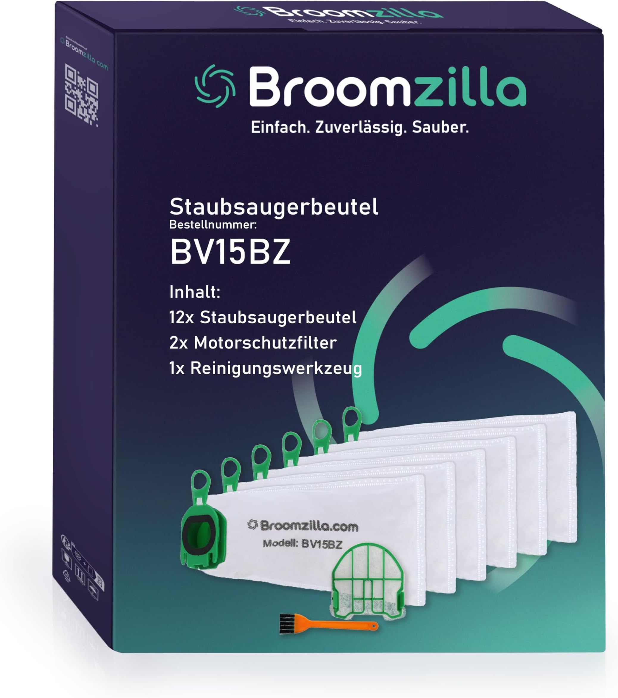 Broomzilla Staubsaugerbeutel kompatibel zu Vorwerk Kobold VB100/FP100