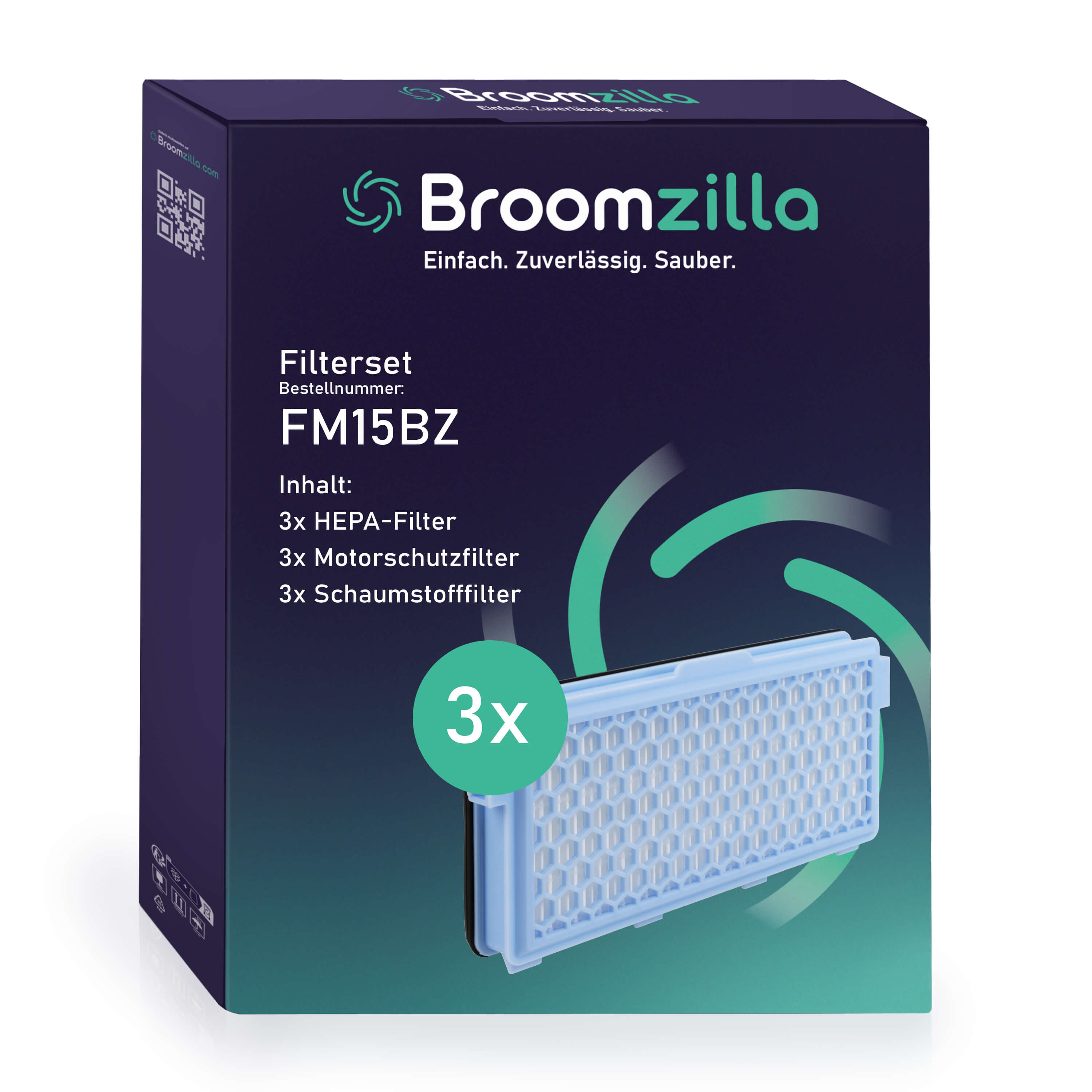 Broomzilla Filterset kompatibel zu Miele C1-C3 S4000/5000/6000/8000 9x
