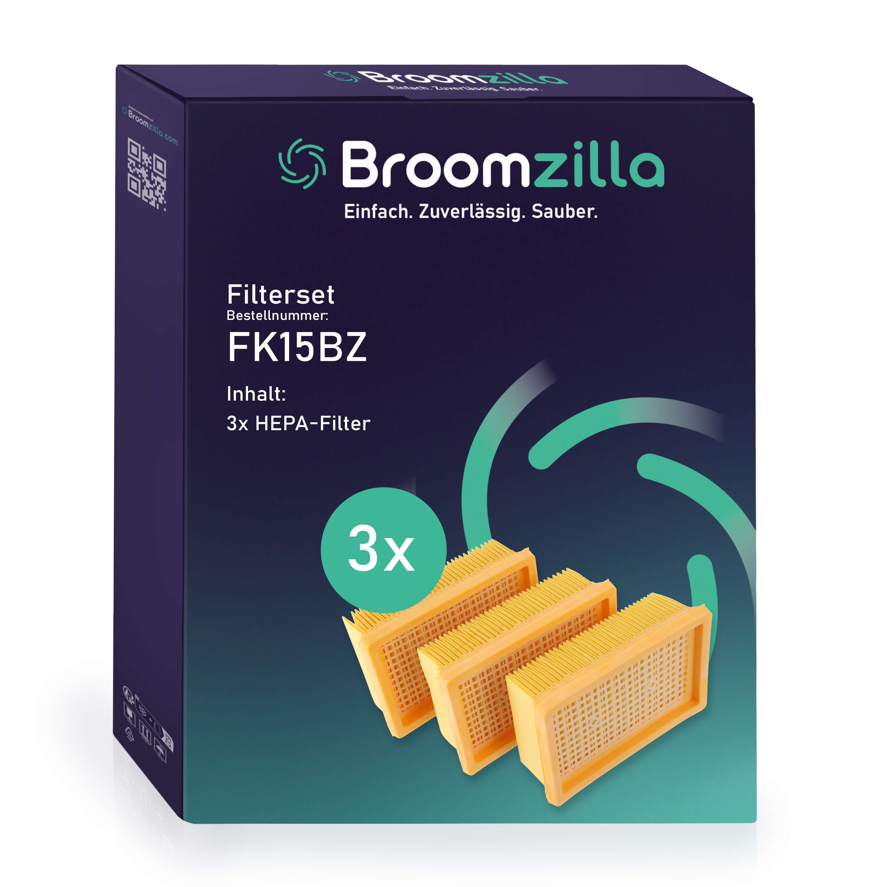 Broomzilla Filterset kompatibel zu Kärcher WD/MV/KWD 4-6 KNT4