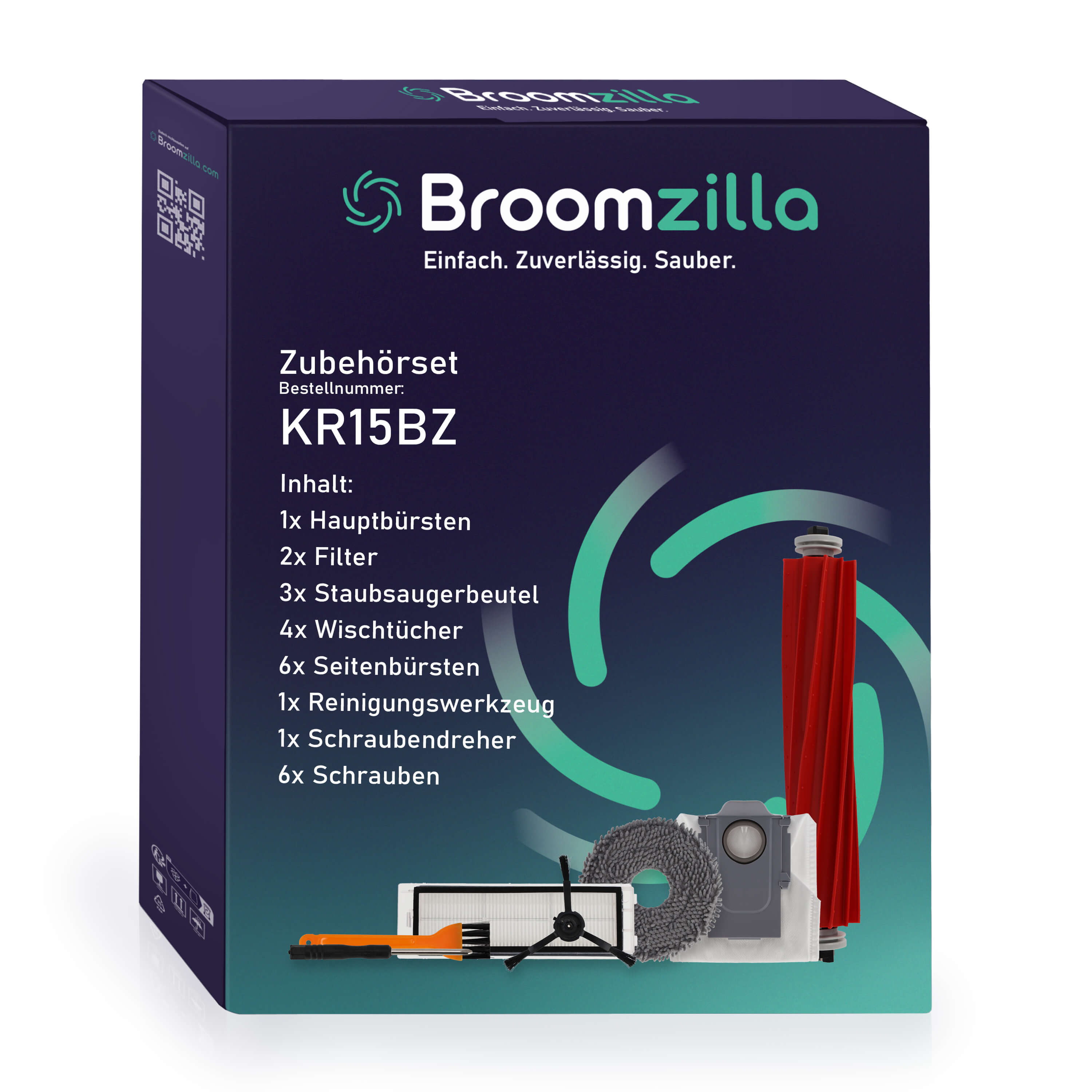Broomzilla Zubehörset kompatibel zu Roborock P10/Q Revo