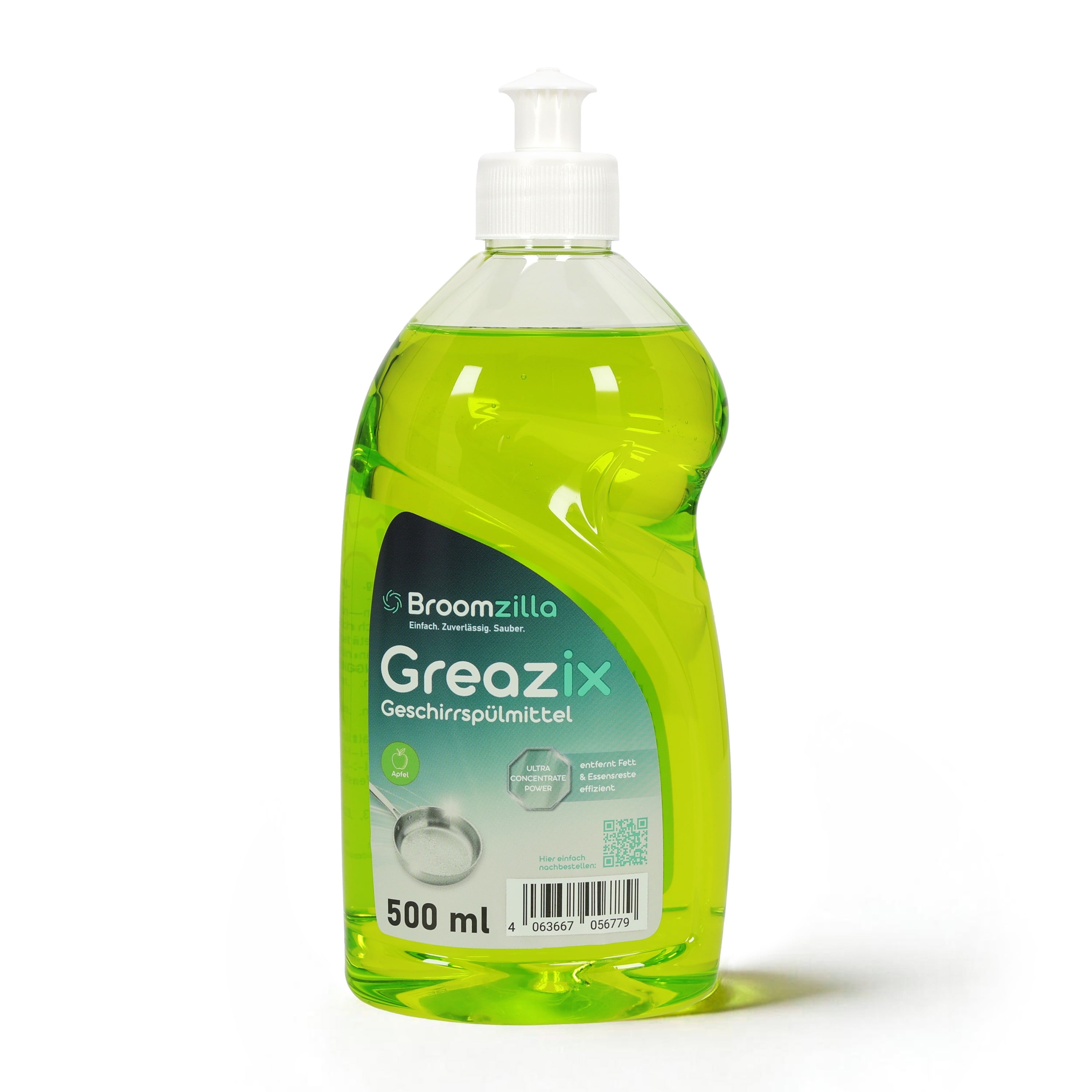 Broomzilla Geschirrspülmittel Greazix Apfel 500 ml